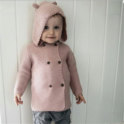Double breasted sweater hoodie -for boys and girls 