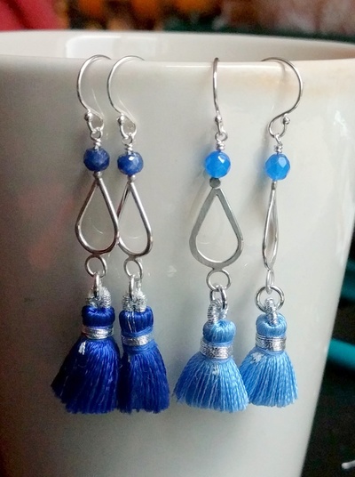 Teardrop Tassel Earrings
