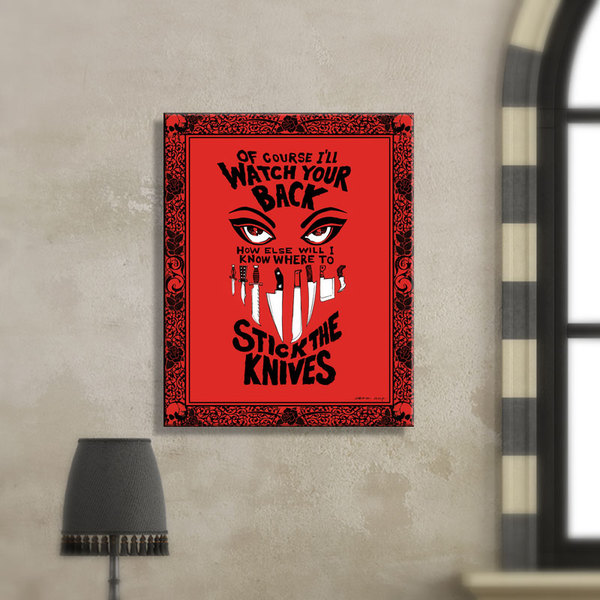 Watch Your Back - canvas print