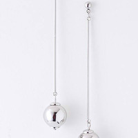 Metal Ball Drop Earrings - Thumbnail 1