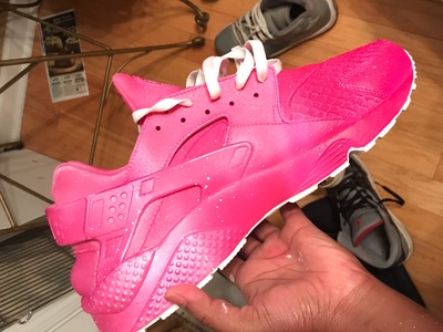 Pink Faded Custom Huaraches (shoe provided)