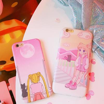 Sailor moon pink iphone case