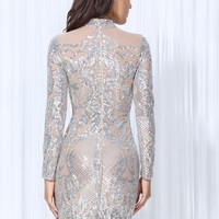 Silver Sequin Dress - Thumbnail 1