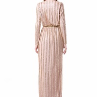 Gold Stripe Maxi Dress - Thumbnail 1