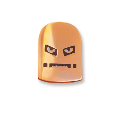 Classic iron man enamel pin