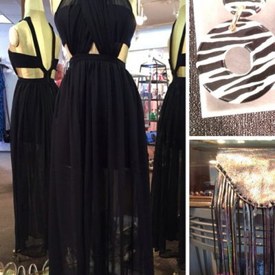 Halter neck long black chiffon prom dresses pleat floor length women dresses