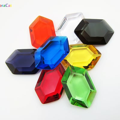 Legend of zelda: glass rupee sets (30mm)