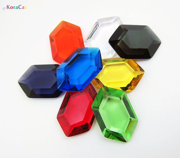 Legend Of Zelda: Glass Rupee Sets (30mm)