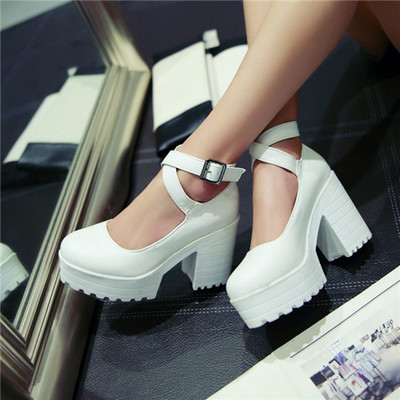 Vintage block platform shoes