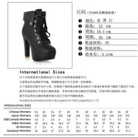 Foreign trade new autumn and winter Martin boots high with the Korean version of women boots - Thumbnail 4