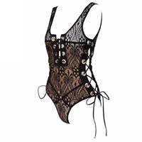 Black Lace Bodysuit - Thumbnail 1