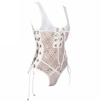 White Lace Bodysuit - Thumbnail 2