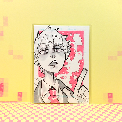 A decent man - original (sketch card)