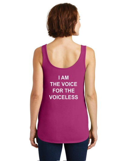 SAEN Ladies Drapey Tank - Raspberry