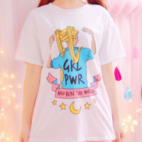 GRL POWER ANIME TEE - Thumbnail 2