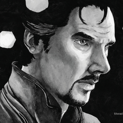 Doctor strange artprint: "snowflakes"