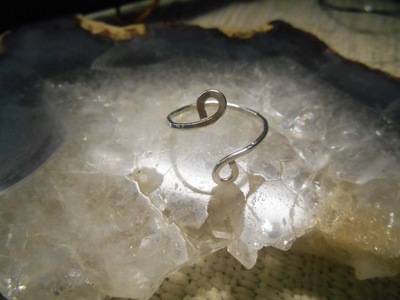 Sterling silver adjustable ring