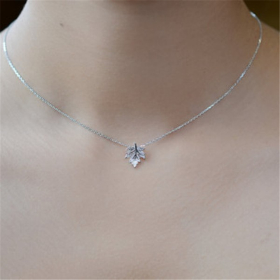 Dainty Maple Leaf Necklace Pendant