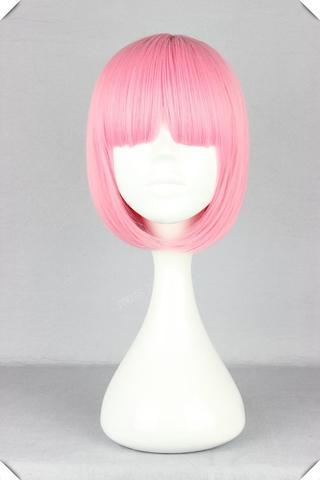 SHORT PINK COSPLAY WIG