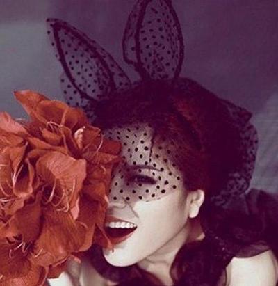 SEXY BLACK DOT CAT EARS