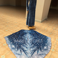 J997 OLAF'S FROZEN ADVENTURE Elsa dress Short Cape version (150CM) - Thumbnail 1