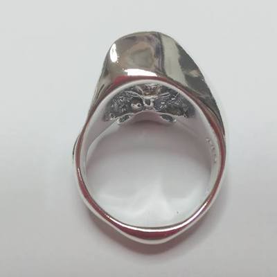 Airborne trooper beret half skull ring