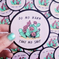 DO NO HARM, TAKE NO SHIT woven patch - Thumbnail 1