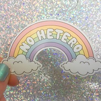 NO HETERO vinyl sticker - Thumbnail 1