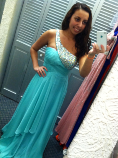 One Shoulder Long Chiffon Prom Dresses Crystals Women Party Dresses