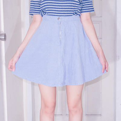 Baby Blue Vintage Circle Skirt