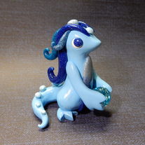 Blue Glitter Dragon