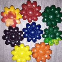20 Flower Crayons