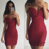 Off the shoulder Red Homecoming Dress,Sexy Short Prom Dress Cocktail Dress