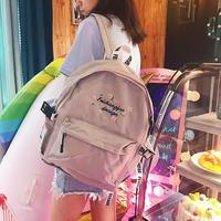 Harajuku Flower Embroidered Waterproof Backpack - Thumbnail 2