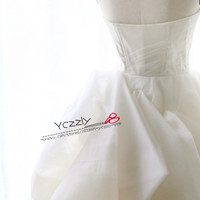 Elegant Ball Gown Sweetheart Organza Wedding Dresses 2017 Long Ruffles Tiered Pleat Wedding Gowns China Bridal Gowns RW183 - Thumbnail 3