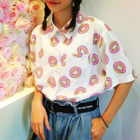 Donut Summer Blouse - Thumbnail 1