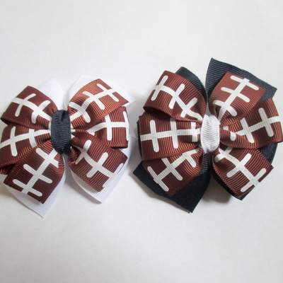 Football pinwheel pig tail set