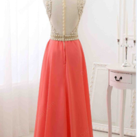 Orange Prom dress,sexy prom dress,Evening Dress,Charming prom dress, long prom dress,prom dresses, elegant prom dress, prom dress Z149 - Thumbnail 1