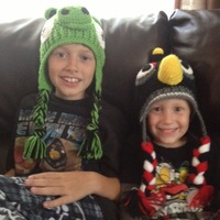 Crochet Black Hat - Thumbnail 2