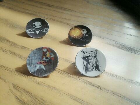 The Nightmare Before Christmas 4 Pack of Buttons