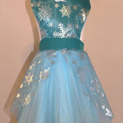 Elsa tutu princess apron