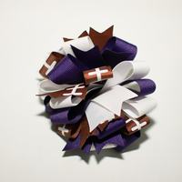 Football Funky Loop Bow - Thumbnail 1