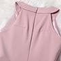 Pink Halter Summer Short Dresses, Teen Girls Dresses, Pink Dresses-2