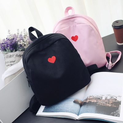 Heart and moon embroidery bookbag - Thumbnail 3