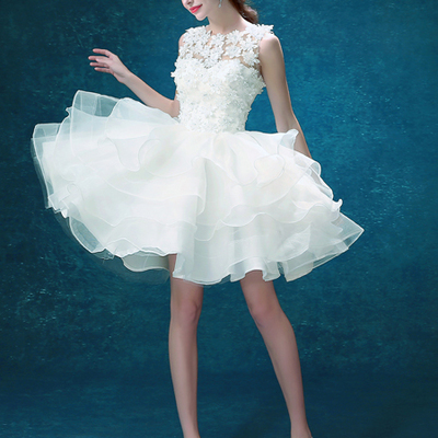 2017 prom dresses,a-line scoop short mini tulle homecoming dresses cocktail dresses sky465