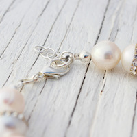 White Freshwater Pearl Sterling Silver bracelet - Thumbnail 3