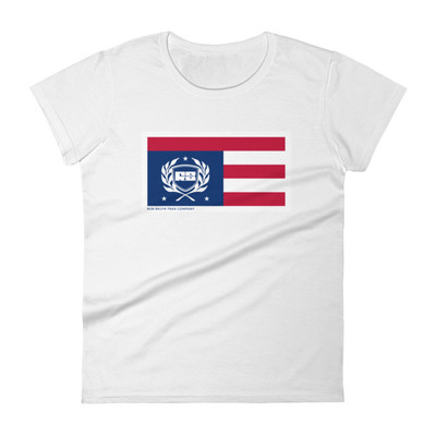 Women's run bk true blue classic flag short sleeve t-shirt
