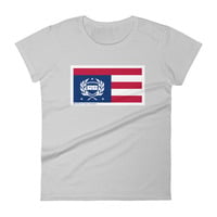 Women's Run BK True Blue Classic Flag short sleeve t-shirt - Thumbnail 2