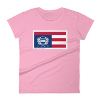 Women's Run BK True Blue Classic Flag short sleeve t-shirt - Thumbnail 3