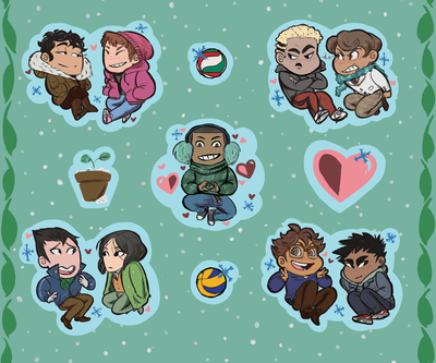 Seijoh Winter Sticker Sheet
